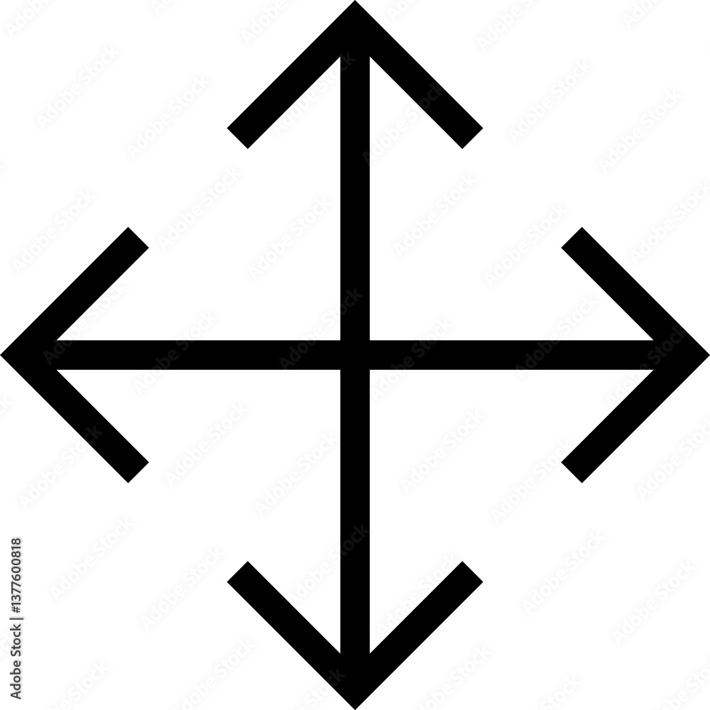 Poster full screen icon. full screen and exit full screen icon. scalability arrow mark icons in flat style 