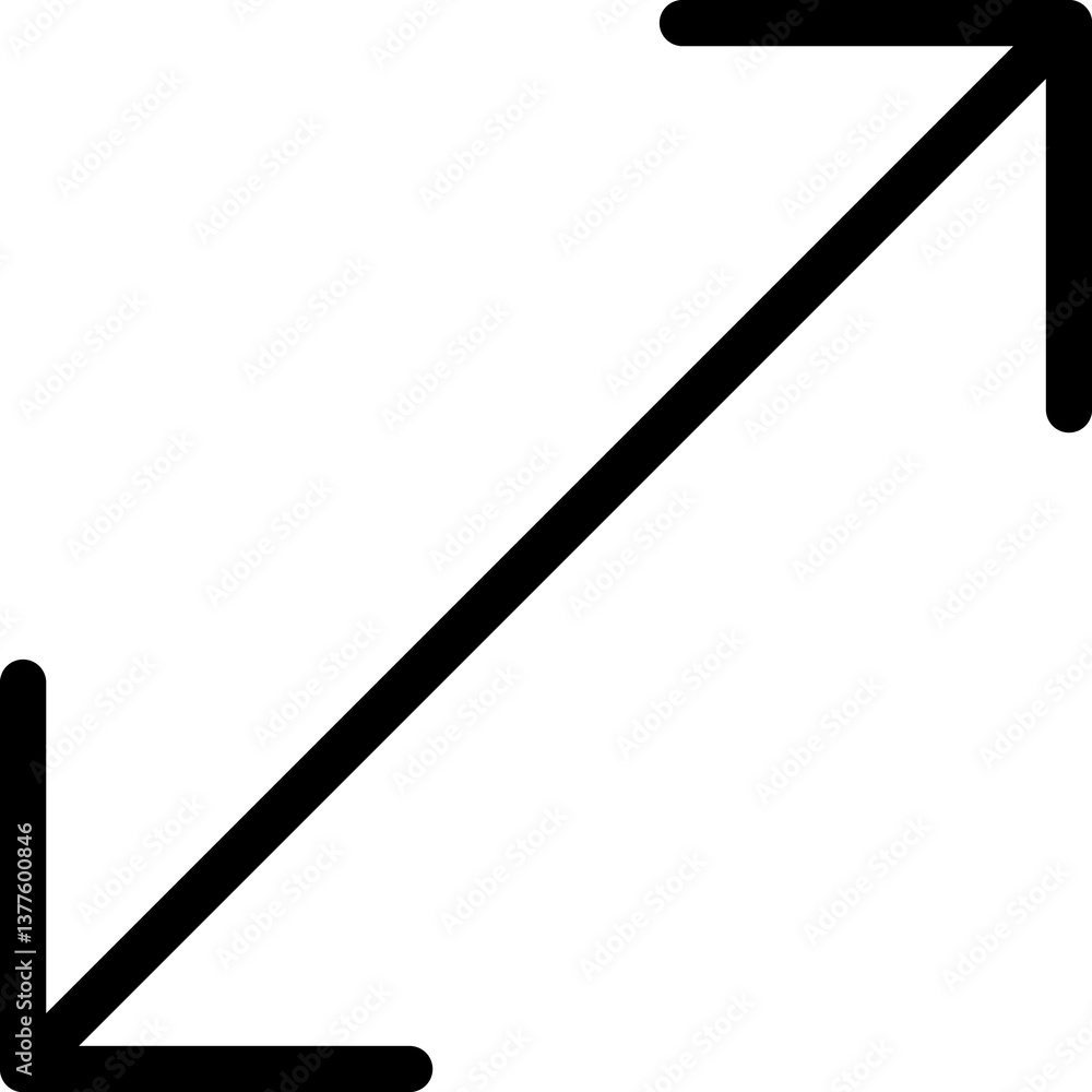 Poster full screen icon. full screen and exit full screen icon. scalability arrow mark icons in flat style 
