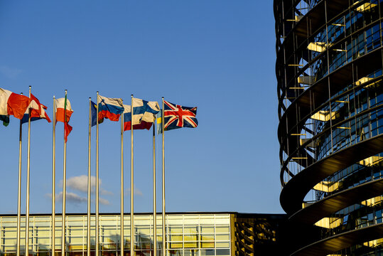 EU parliament, Strasbourg, Alsace, France
