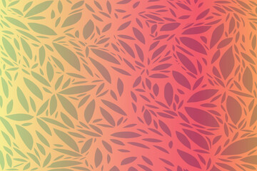 Gradient background with an abstract leaf pattern is colorful and versatile for naturethemed designs, wallpaper, digital art, and ecofriendly concepts.
