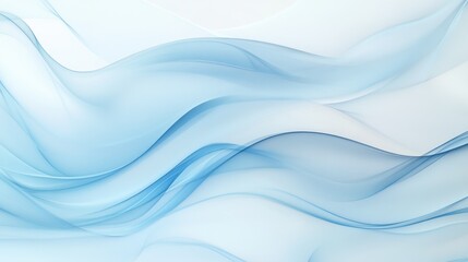 Fototapeta premium Abstract blue waves background with smooth flowing shapes and gradients in a dynamic design for artistic or digital use