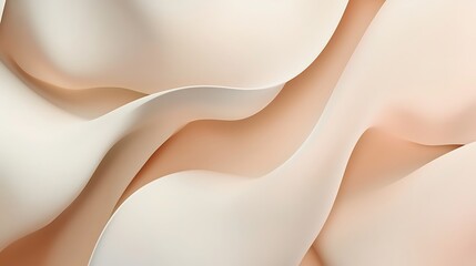 Abstract flowing shapes creating layers and soft color gradients