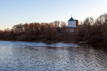 Fototapeta premium Assumption Church in Cherkizovo village, Moscow region, Russia