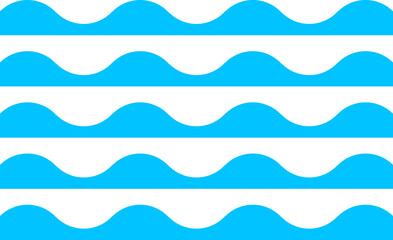 Water wave, sea wave, Wavy line set. Line water waves icon, sign. Zigzag line. Water logo, symbol or sign vector collection.