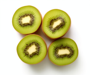 Fototapeta premium kiwis on a white background