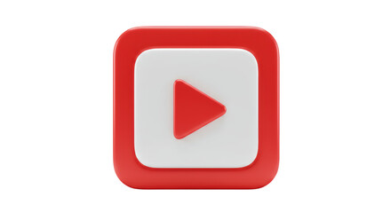 Isolated Play Button