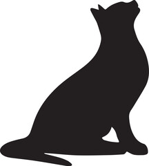 Cat Silhouette Vector Illustration