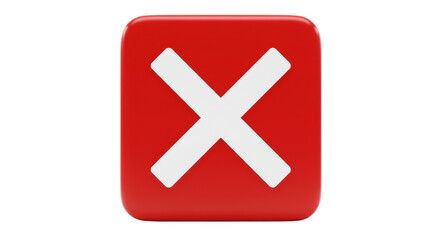 Fototapeta premium Isolated Cancel Icon