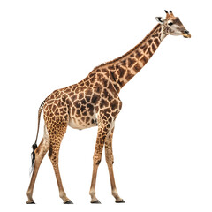 Giraffe Isolated White  