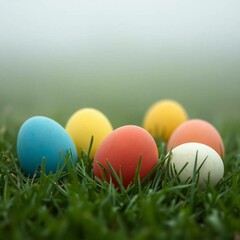 eggs easter grass holiday