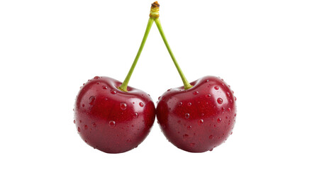 Isolated Pair of Cherries