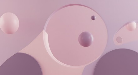 Abstract Monochromatic 3D Render