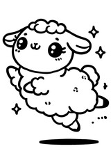 Sheep coloring page