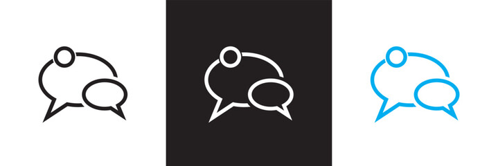 Text notification icon. Vector for websites, mobile interfaces, presentations, and visual branding. Vector illustration. isolated on white and black background. EPS 10