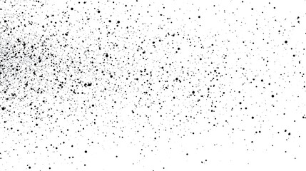 A scattered array of black dots on a white background creating a textured and speckled effect overall