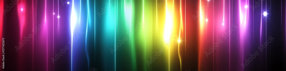 Poster rainbow spectrum: capturing the vibrant energy and mesmerizing colors of a spectrum. the radiant int