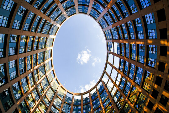 EU parliament, Strasbourg, Alsace, France