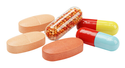 Isolated Pills and Capsules