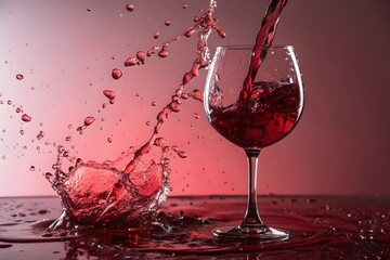 red wine splash background