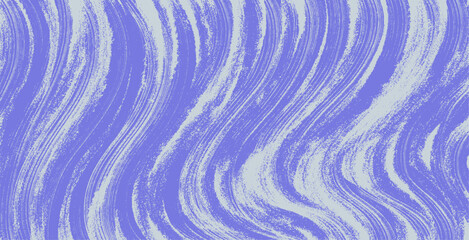 Abstract Hand drawn waves. Violet background with wavy brush strokes. Grainy bold brush stroke with spray texture. Distress damaged edge vintage template, banner. Grunge art texture.