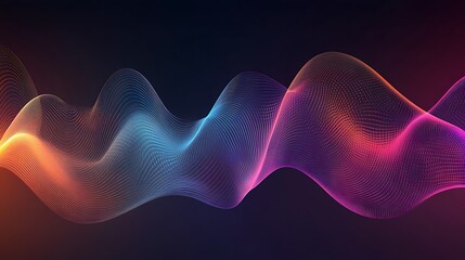 Abstract Colorful Waves Background. (1)