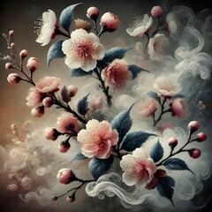 Blossoms in the Mist The Beauty of Botanical Floral Smoky Art 2