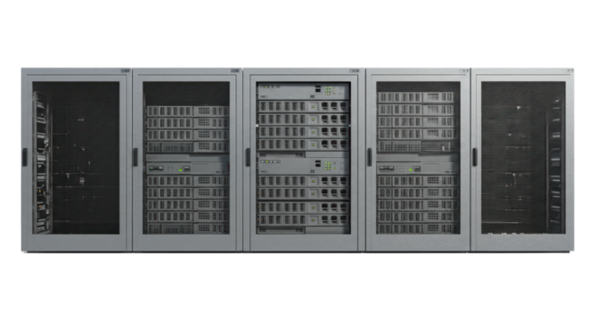 Isolated Server Racks in Data Center