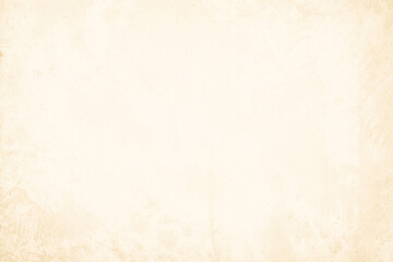Colour old concrete wall texture background. Close up retro plain cream color cement wall background texture. Design paper vintage parchment element.