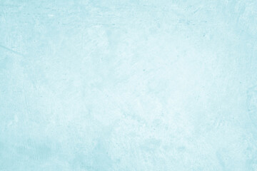 Pastel blue and white concrete stone texture for background in summer wallpaper. Cement and sand wall of tone vintage. Concrete abstract wall of light cyan color, cement texture mint green for design.