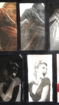 Dirty Frame Transition Vertical 04