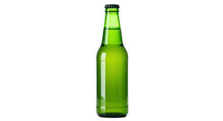 Isolated Green Beer Bottle
