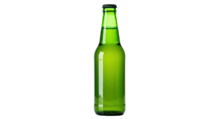 Isolated Green Beer Bottle