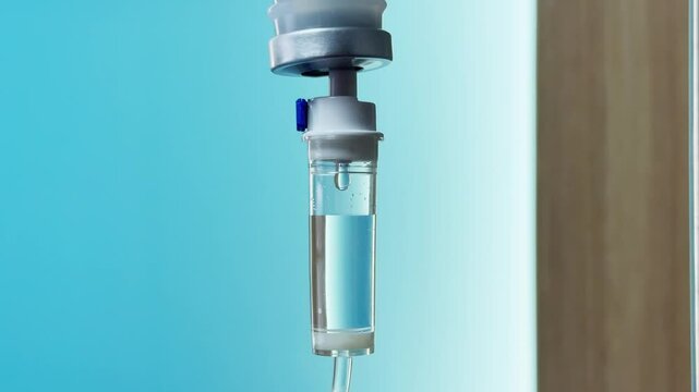 Iv drip vitamin intravenous drop saline drip hospital room,Medical Concept,treatment emergency and injection drug infusion care chemotherapy, concept.footage video 4k 