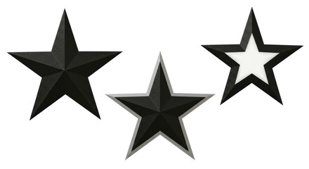 Fototapeta premium Isolated Black Stars