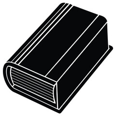 Black Book Icon – Simple, Minimalist, and Modern Vector Illustration