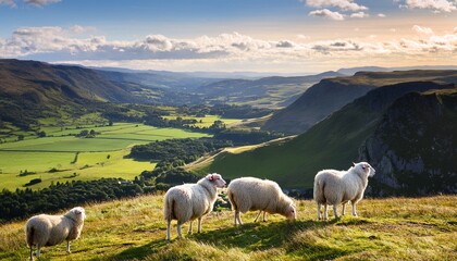 Fototapeta premium sheep in the mountains