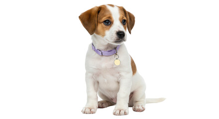 Isolated Cute Jack Russell Puppy