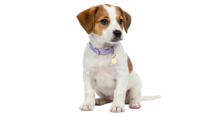 Isolated Cute Jack Russell Puppy