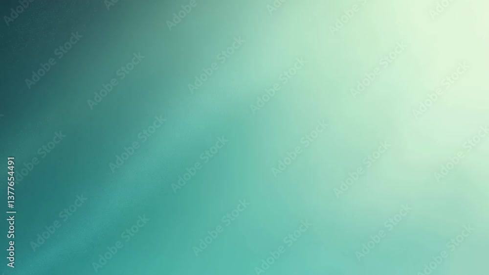 Poster a soothing gradient background in soft teal and mint, creating a tranquil and modern aesthetic.