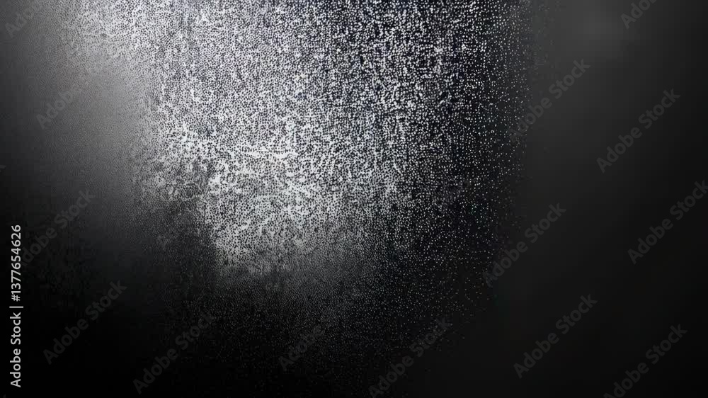 Poster a textured abstract background featuring shades of black and white, creating a mysterious and ethere
