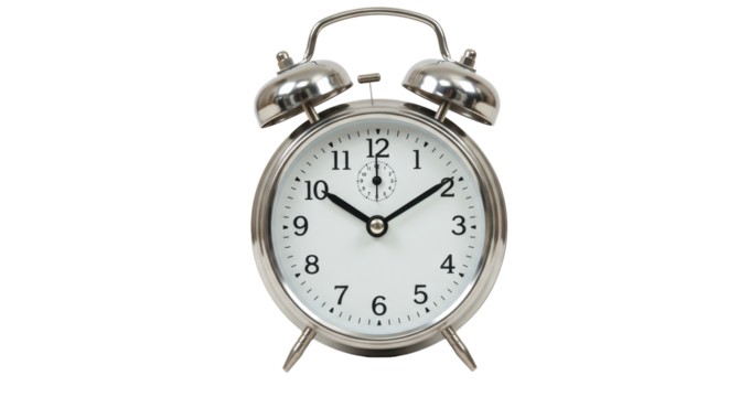 Isolated Analog Alarm Clock