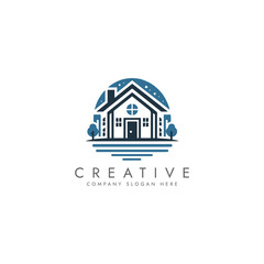 Fototapeta premium Creative Real Estate House Logo