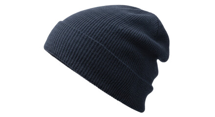 Isolated Dark Blue Beanie