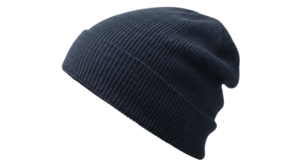 Isolated Dark Blue Beanie