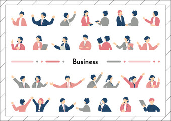 ビジネスシーン人物素材集