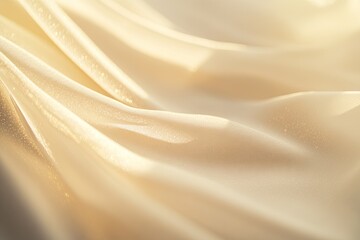 Obraz premium Delicate, flowing, light beige fabric with subtle shimmer