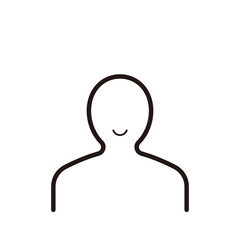 シンプルな人のアイコン、背景透過_3