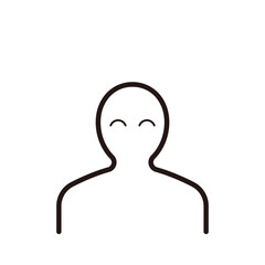 シンプルな人のアイコン、背景透過_6