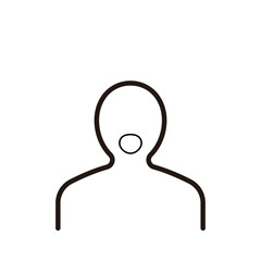 シンプルな人のアイコン、背景透過_5