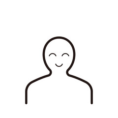 シンプルな人のアイコン、背景透過_8